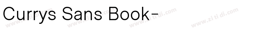 Currys Sans Book字体转换